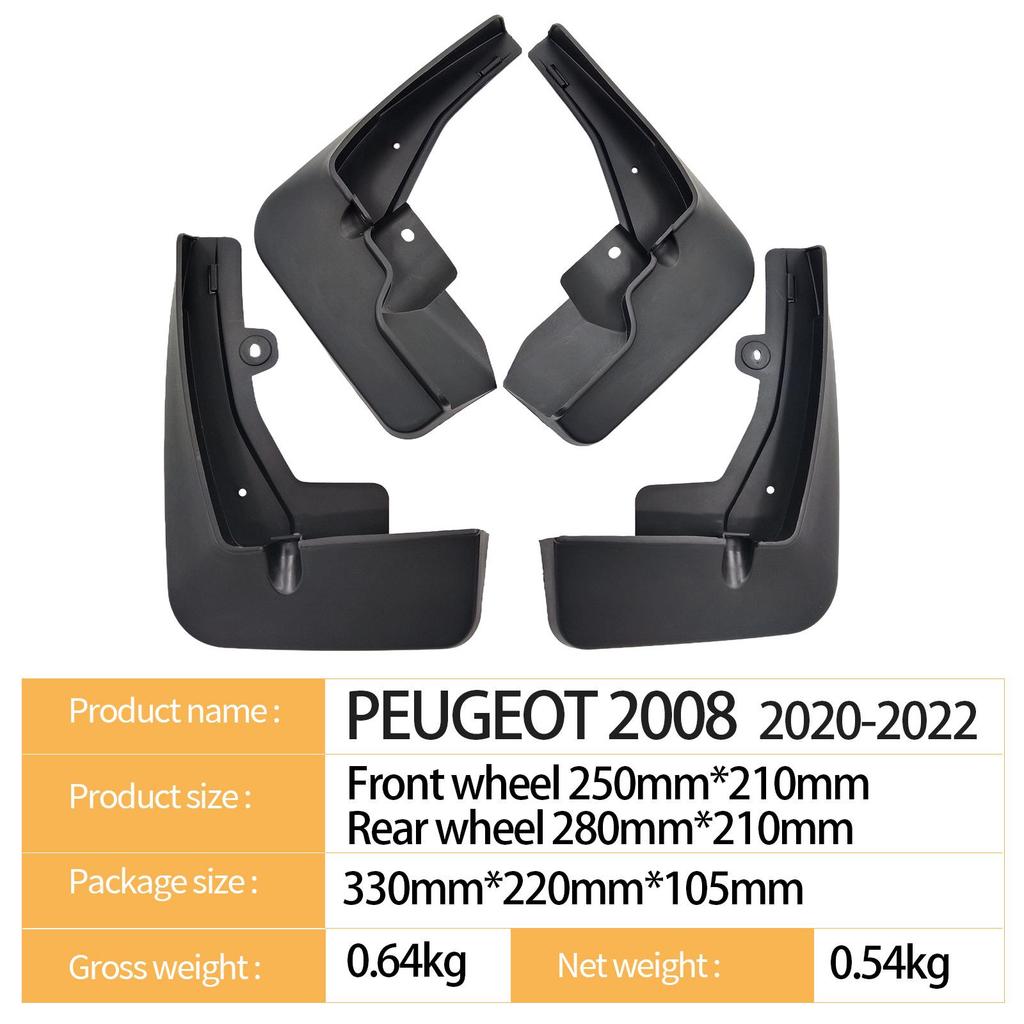 Parafango per Pneumatici Auto Transfrontaliero PEUGEOT 2008 2020-2022