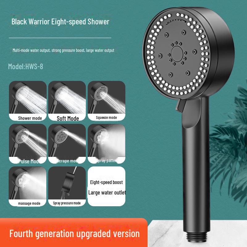 Pressurized Rain Shower Head Set for Bathroom and Home