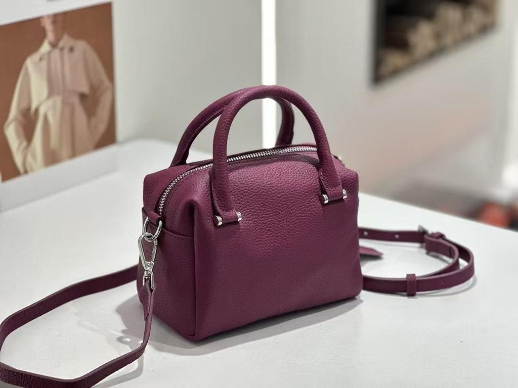 Genuine Leather Women's Candy Box Boston Pillow Crossbody Bag - New 2025 High-End Style