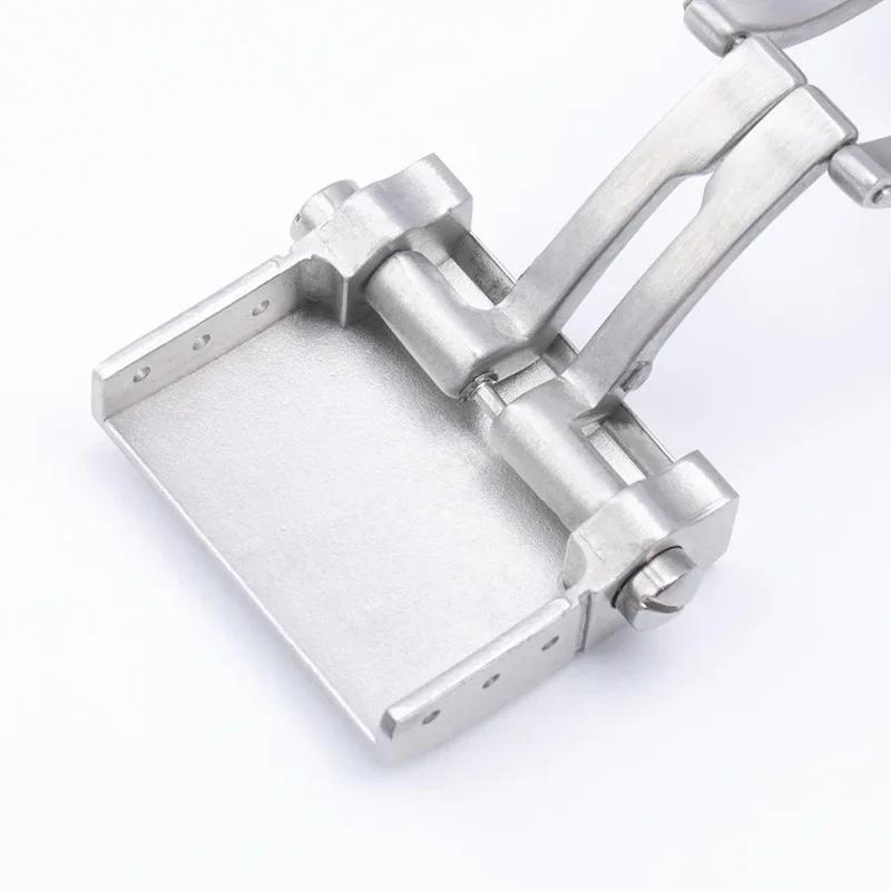 For Ulysse Nardin Athens Watch Strap Fold Buckle Rubber Silicone 316L Stainless Steel Butterfly Clasp Watchband Accessories 20mm