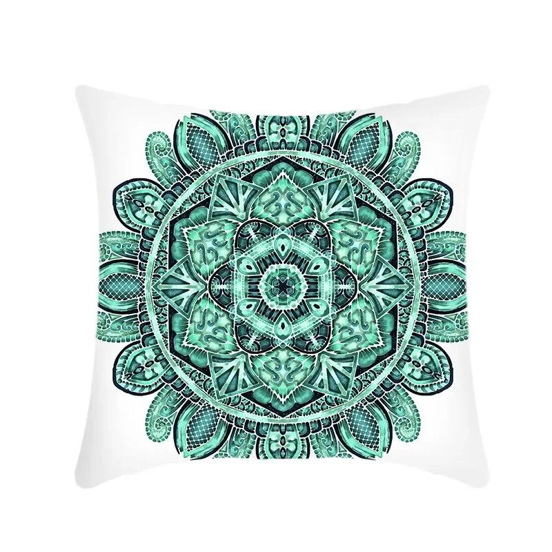 Office Sofa Cushion Cover Mandala Array Printed Luxury Home Decor Cushion Cover