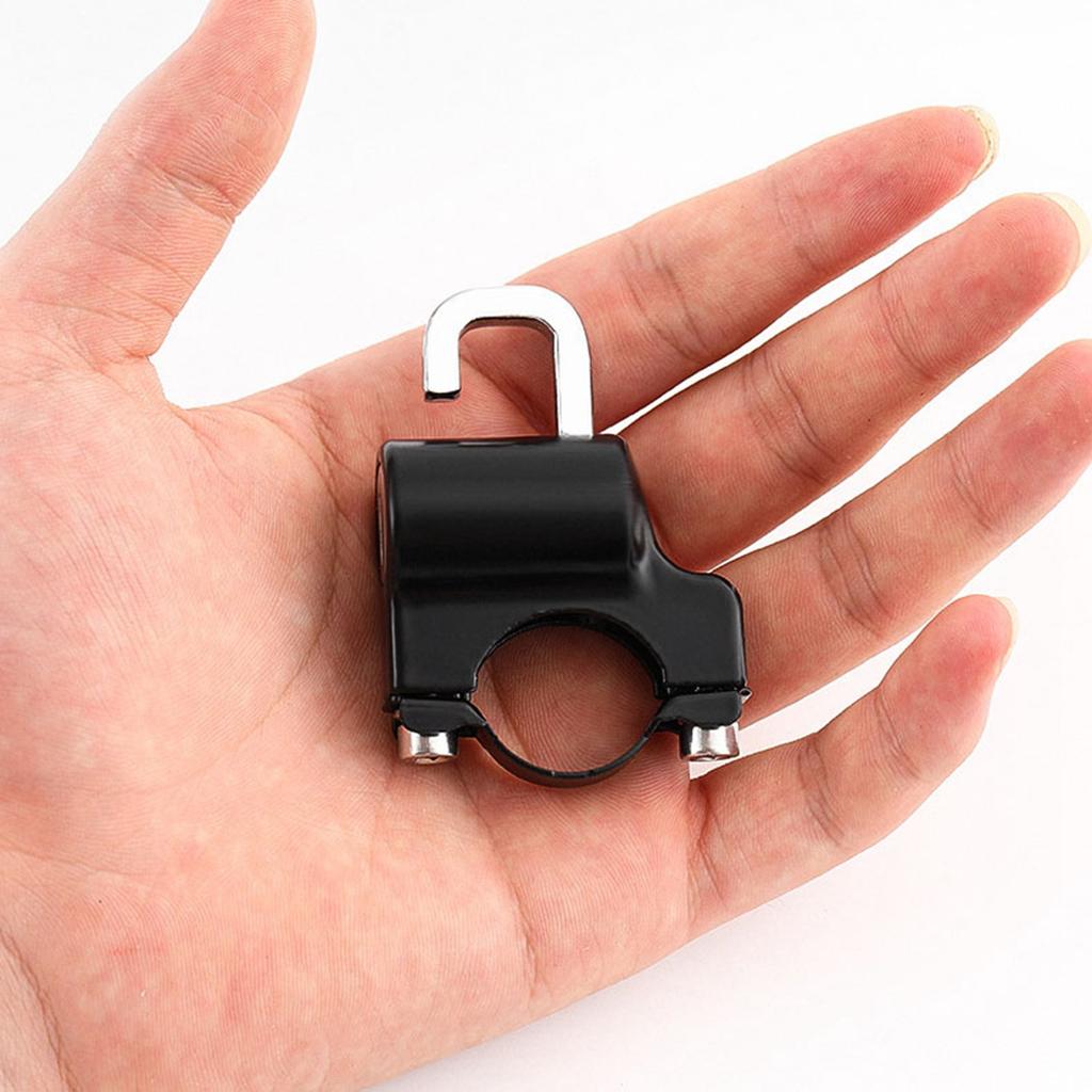 Helmet Lock Anti Theft Handlebar Mount Helmet Safety Lock with 2 Keys for Electric Motorcycles Scooter