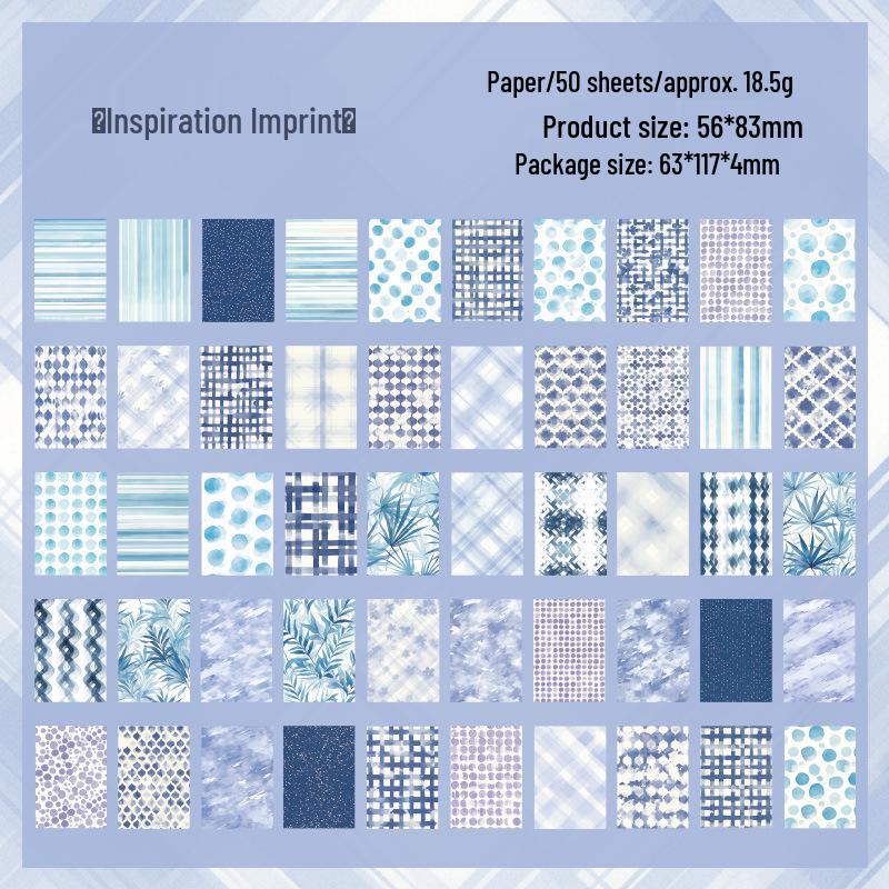 Yuezhen Vintage Emotionales Schreibheft – Dekorative Nichtklebende Materialpapier