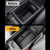 For 2025 2025 Hyundai Santa Fe Center Console Organizer Armrest Storage Lower Console Organizer Storage Tray Drink Holders