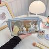 Anime Cartoon Cute Crayon Shin-Chan'S Transparent Cosmetic Bag Girls Large Capacity Portable Travel Toiletries Storage Bag Gifts