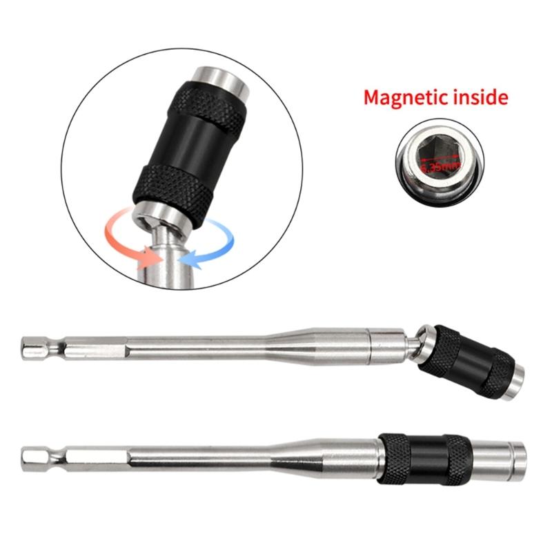 Sturdy Drill Hand Tool Extension Tool High Quality 45# Steel Quick Connection Drill Bit Extension Rod for Power Tool Use