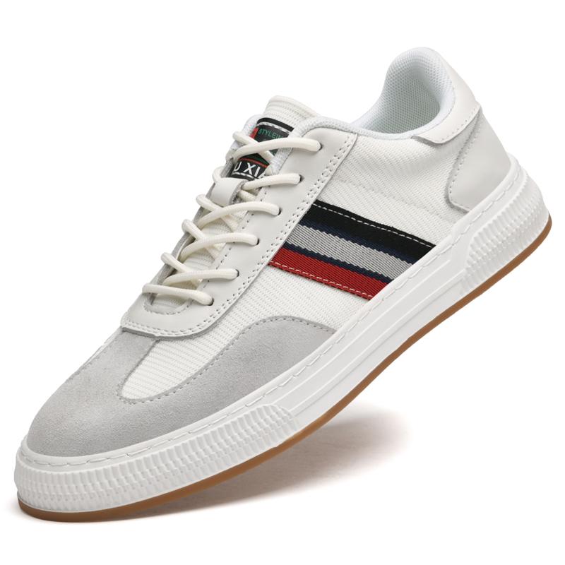 

Модная высококачественная мужская повседневная обувь из натуральной кожи на плоской подошве, деловые туфли-оксфорды, модная мужская прогулочная обувь для вождения на открытом воздухе 44 белый