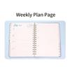 PU Leather Cover Coil Schedules Notebooks A5 Daily Notebook Daily Planner Notepad  Record