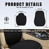 4PCS Car Seat Cover Pad, Breathable Auto Front Seat Bottom Cushion Mat & Seatback Cover, Soft Comfortable Vehicle Full Seat Protector, Universal
