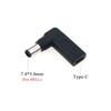 TypeC Female To Dc Laptop Power Adapter Connector Elbow Plug Compatible With For Lenovo Asus Hp Dell Acer - Charging Accessories