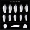 kads 500pcs T Shaped No-Crease Full Cover False Nail Tips Fake Nails White Nature Clear Translucent 10 Sizes Nail Art Manicure Tools
