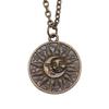 Pentagram keltisk knut hänge stjärna Halsband måne sol Smycken Amulett hantverk 45 cm eller 70 cm lång kedja