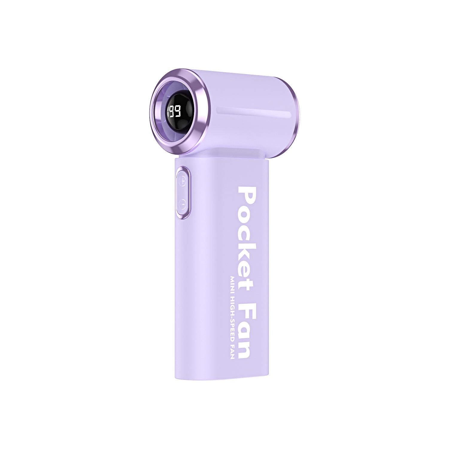 

Compact Handheld Mini Fan: Powerful Wind, Long Battery Life, Portable Design 133*60*37mm фиолетовый