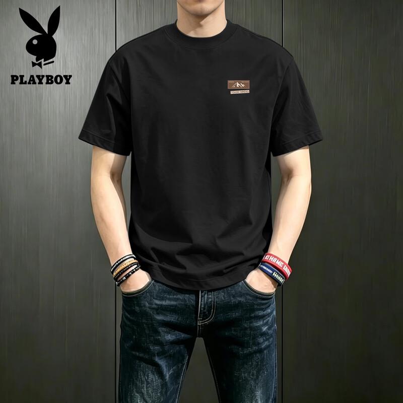 Playboy Men s Summer 2026 Loose Fit Pure Cotton T-Shirt L