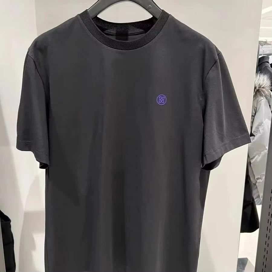 2025 Summer  A New Summer Trend Brand  Golf Printed Cotton Short-sleeved T-shirts for Men and Women
