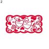 Herzmuster Tischläufer Tischset Hochzeit Party Valentinstag Geschenk Home Schreibtischtuch