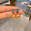 Huayei Jewelry Tiktok New Pearl Stud Pearl Inlaid Gemstone Pearl