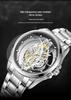 Jindun Double-Sided Transparent Hollow Waterproof Luminous Men's Quartz Watch