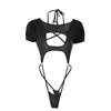 Meiyou Jia Women's Lingerie: Pure Desire Bunny Girl Open Crotch Swimsuit.