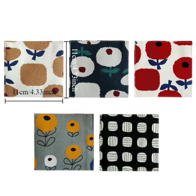 Coasters Fabric Double Layer Mug Coasters Tea Cup Coasters Heat Insulation Coasters