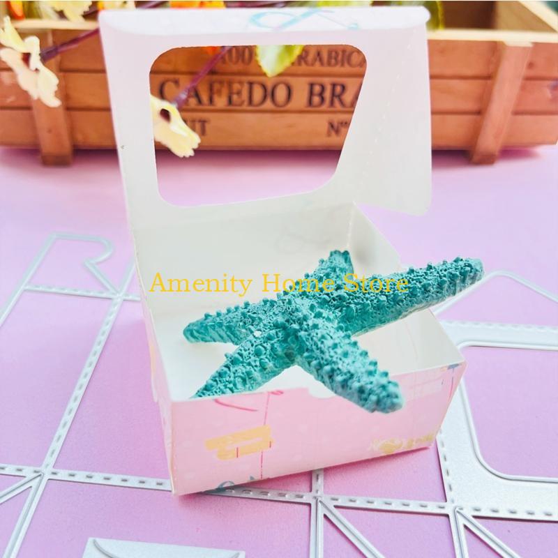 

F26C 3D Hollow Square Candy Gift Box Stitched Metal Cutting Dies Stencil DIY Handmade Folding for Case Embossing Tool Die Cuts CN