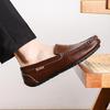 Men's Shoes New Men's Casual Shoes Breathable British Leather Shoes Men's Foot Loafers Large Size Driving Doudou Shoes