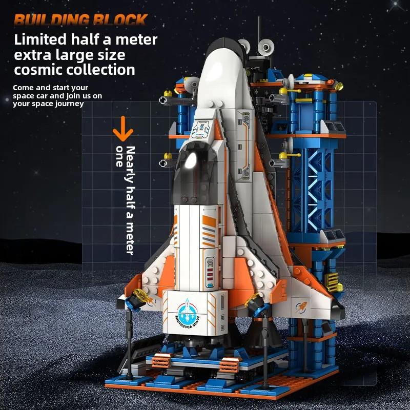 Space rocket building blocks Space Shuttle Astronaut Model Bricks City Building Childrens toys Boy gifts Girl Gifts
