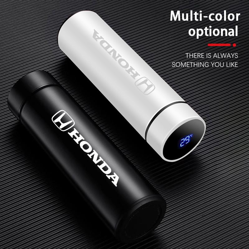 Car Accessories Thermos Bottle Temperature Display Insulated Cup For Honda Civic Fit Jazz Accord Pilot CRV Odyssey Passport City BI2