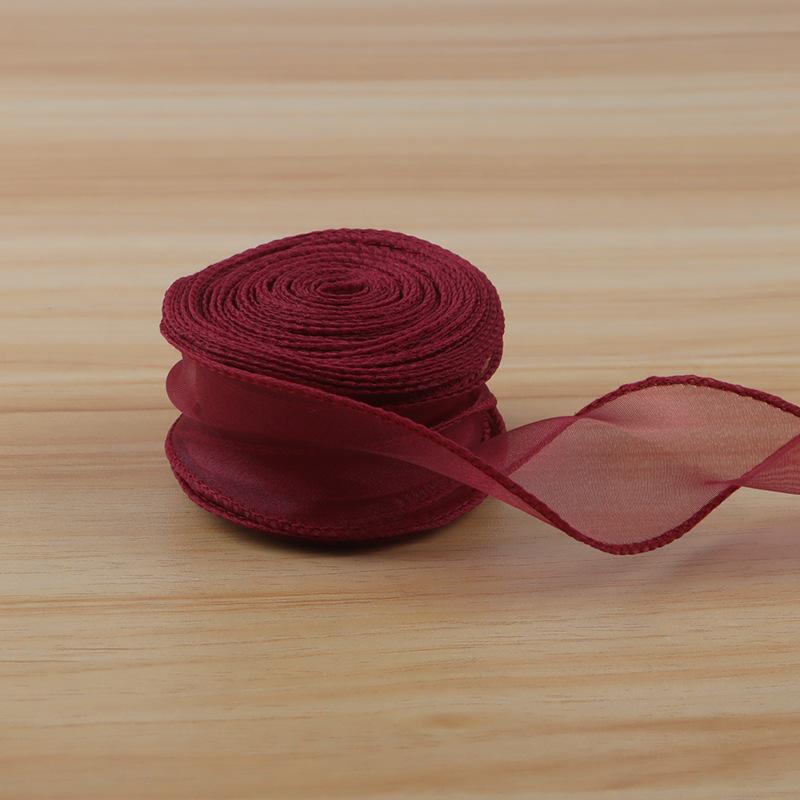 10 Yards Soft Fishtail Organza Ribbon Eco-Friendly Sheer Craft Ribbon for Gift Box Wrapping Bridal Shower DIY Handmade Ornaments