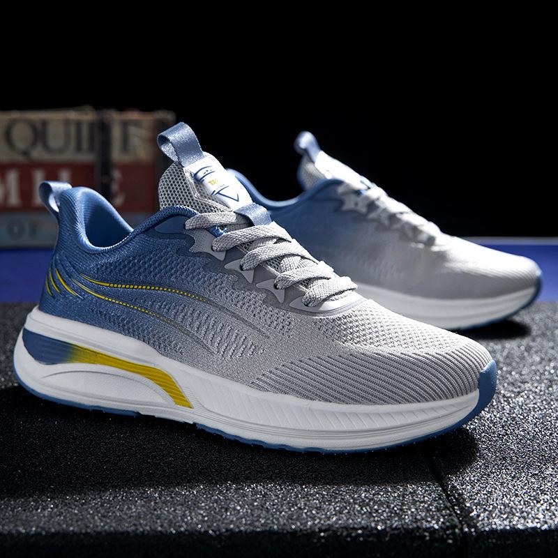 Sneakers men's new women's shoes fly-woven mesh shoes men's and women's breathable casual lightweight soft-soled running shoes