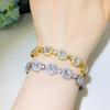 S0174 Square Hand Jewelry Super Shiny Zircon Bracelet