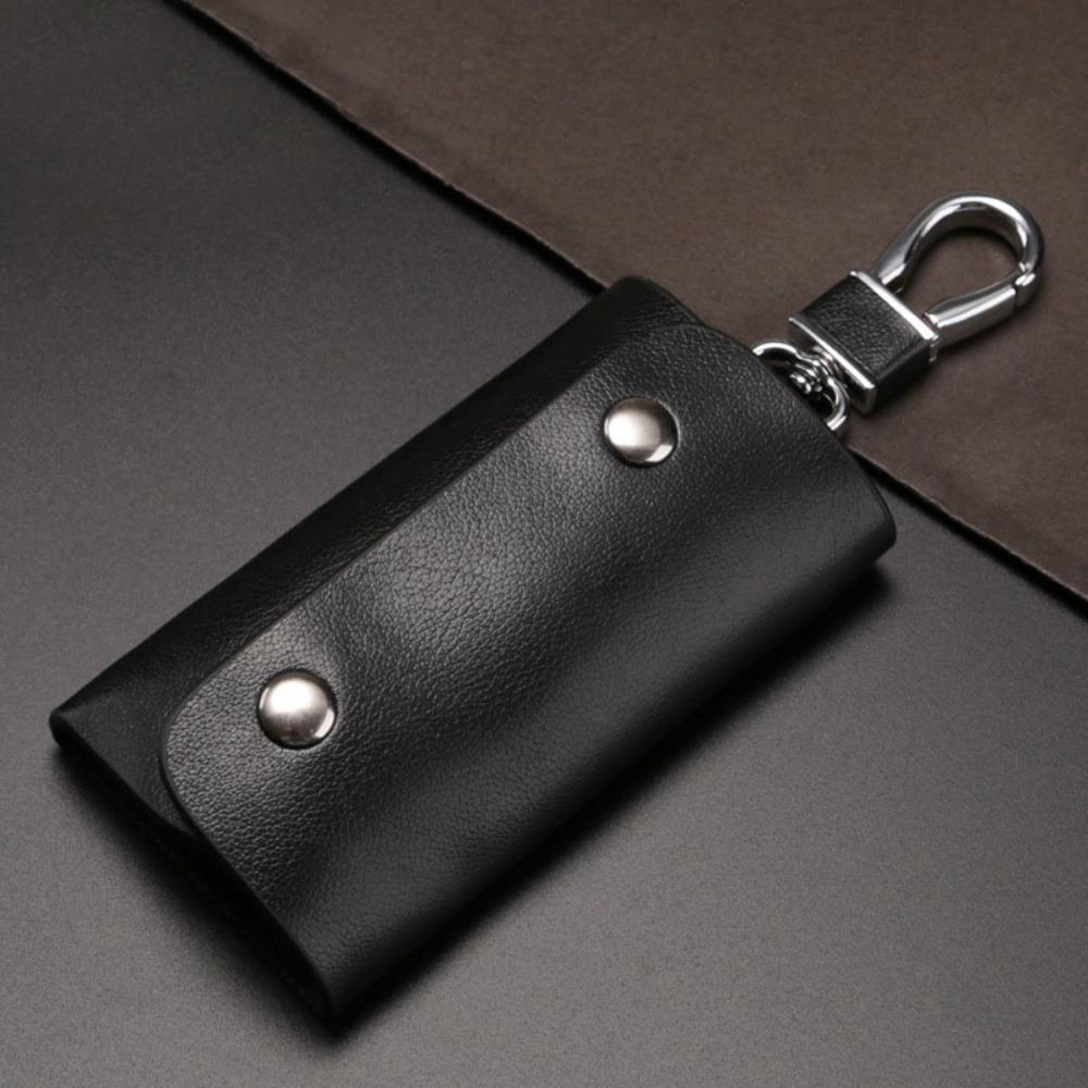 Waterproof Keychain Pouch Leather Car Key Organizer Multifunctional Housekeepers Key Holder  Men