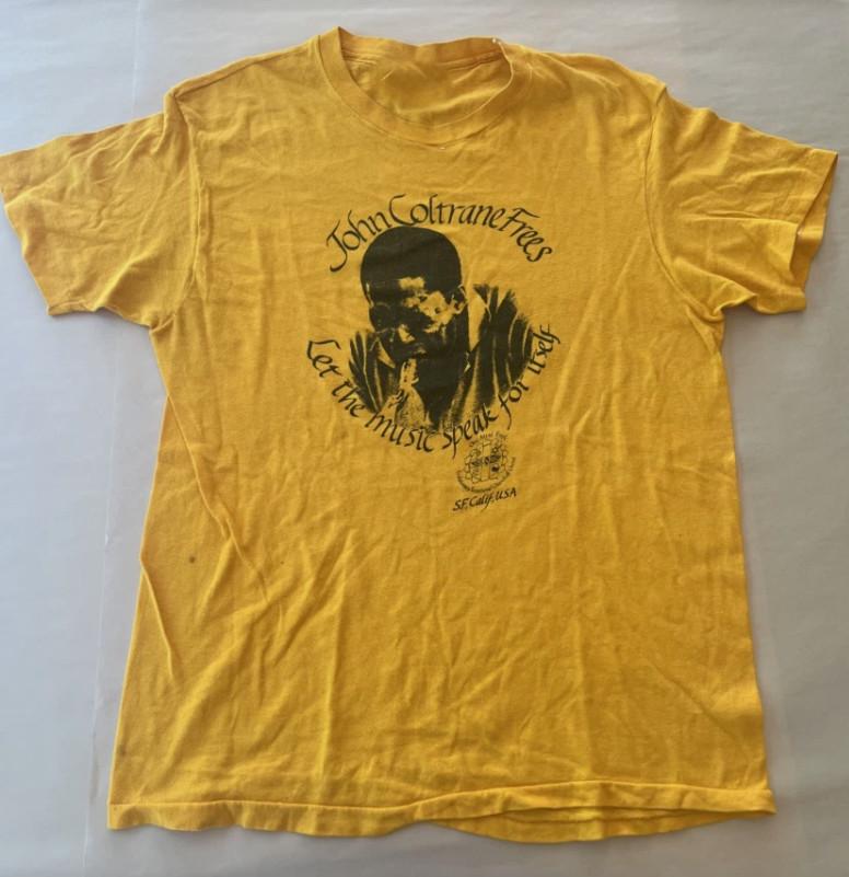 Χρυσό T-shirt John Coltrane Για Άνδρες Γυναίκες Βαμβακερό Πουκάμισο