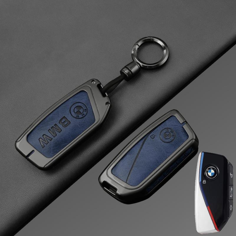 OSTB7 For BMW X1 U11 X7 X5 G05 LCI I7 IX XM Series 7 740Li U06 G81 M3 2023 2024 Zinc Alloy Car Remote Key Case Cover Shell Accessories