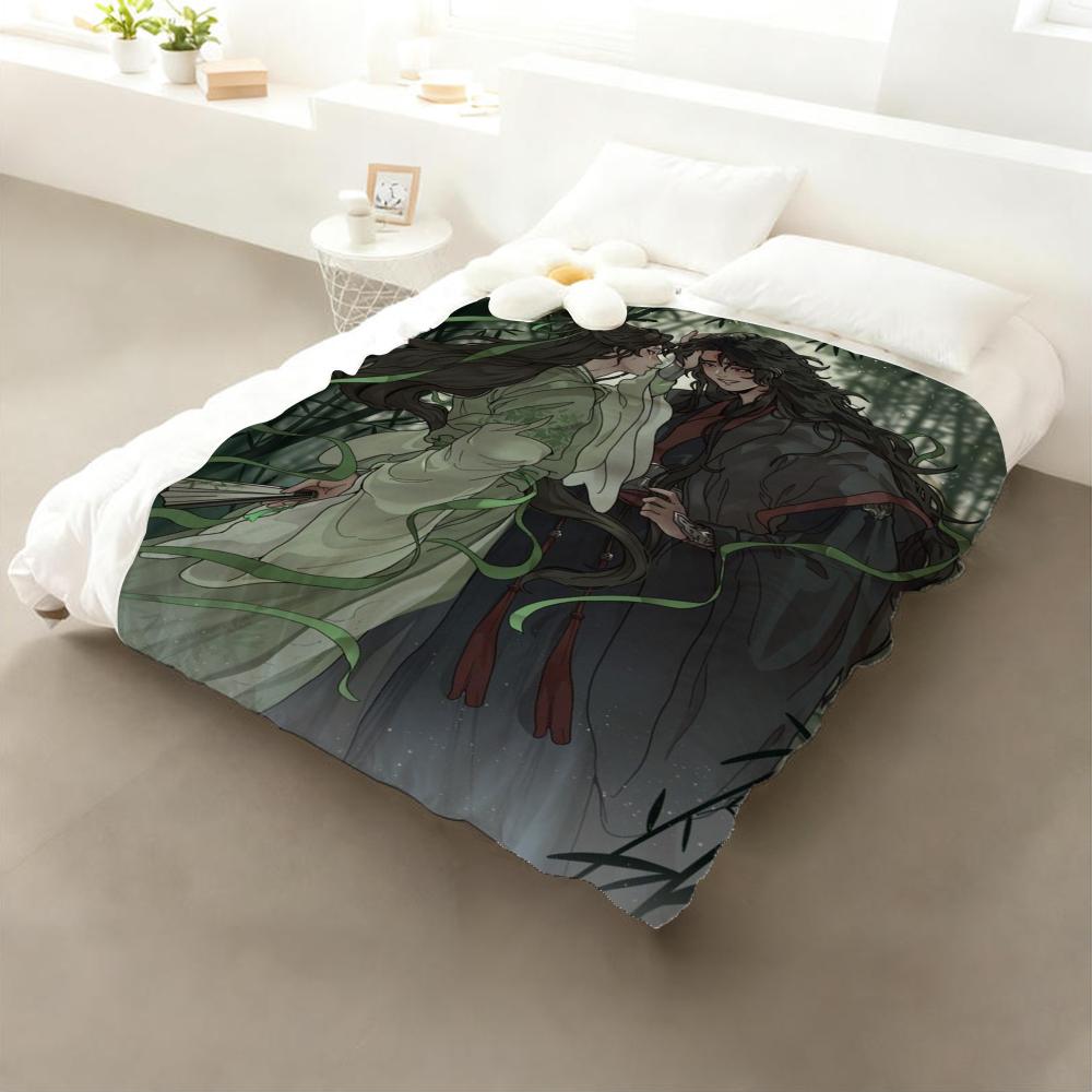 Anime The Scum Self-Saving System Throw Flannel Throw Blanket: Soft Kid-Friendly Warm Anti-Static All Season Washable Couch