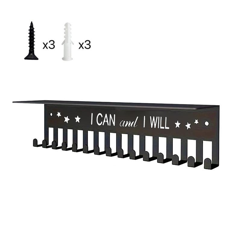 Medal Display Rack Metal Medal Hanger Holder Wall Mounted Large Capacity Award Holder For Race Soccer Basketball Sports Karate