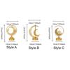 Hollow Ramadan Night Light Gold Ramadan Ornament Eid Mubarak Crescent Lamp  Muslim Festival