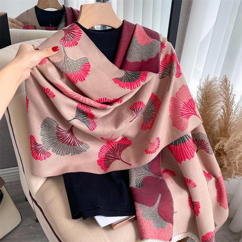 Mode Dicke Schal Wickeltücher Damen Kaschmir Schal Winter Warm Nackenschals Bufanda Design Weiche Decke Poncho Bandana Echarpe