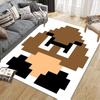 Goomba Flannel Printed Carpet, Home Sofa Decoration for Living Room & Bedroom, Non‑Slip Play Flannel Floor Mat for Game Room