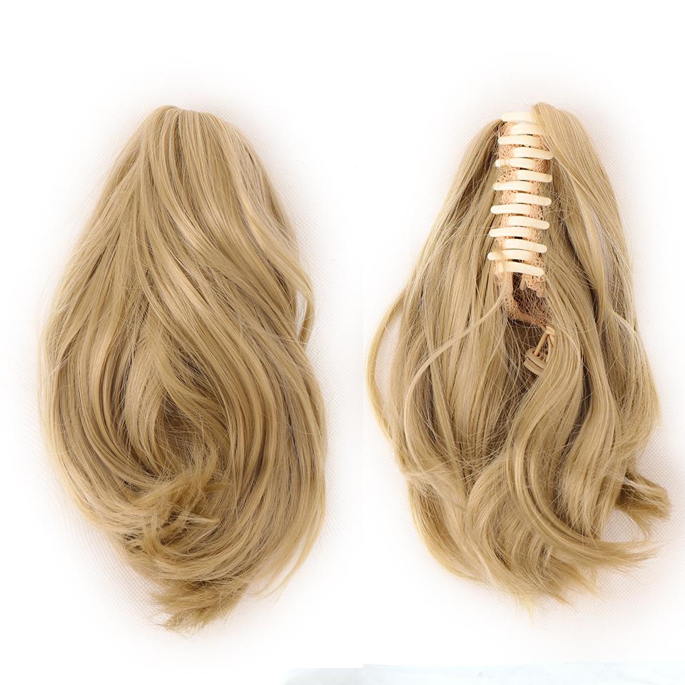 Купить Короткий прямой хвост Синтетический зажим для наращивания волос ...