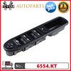 6554KT 6554.KT LHD Master Electric Power Window Control Switch For Peugeot 307 307SW 307CC 2000-2014