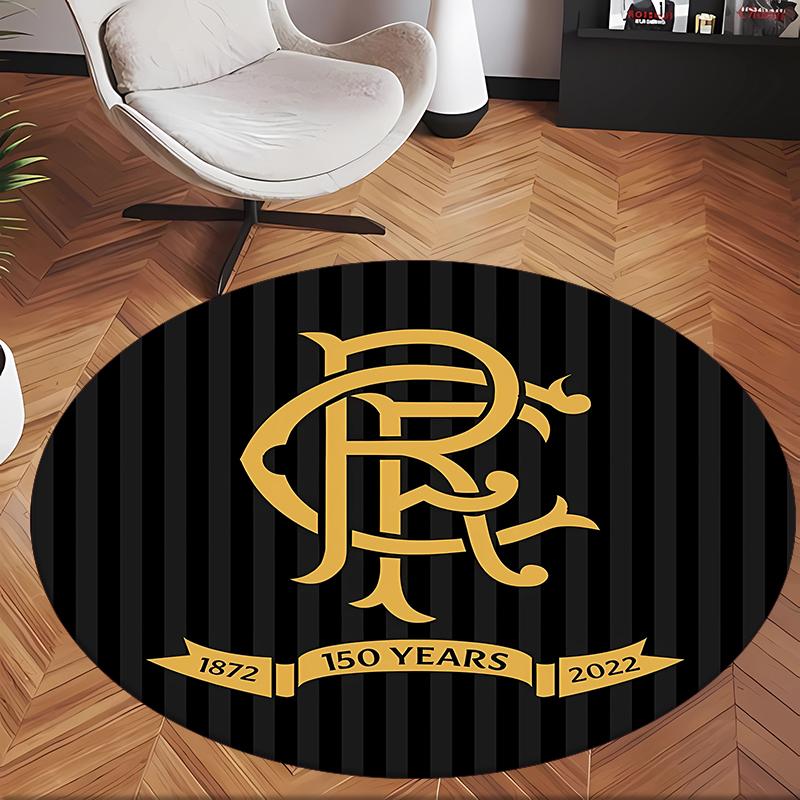 Rangers Fc (38) Round Office Rug Decorative Floor Rug for Office Bedroom Living Room and Home Space