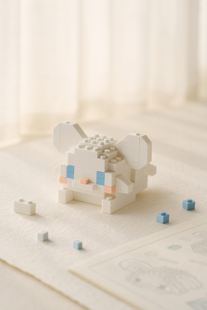 Creative Building Blocks Cute Animal Cartoon Model DIY Toys for Kids Gift for Girls