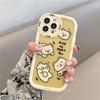 Liebliche Niedliche Weißer Bär Gelbe Stoßfeste Hülle Für Iphone 14 13 12 11 Pro Max Klare Handyhülle Capa