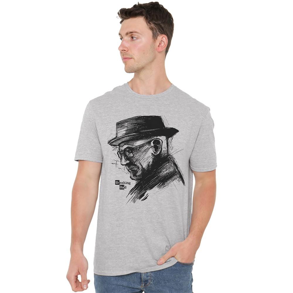 Breaking Bad Heisenberg Sketch T-Shirt S-5XL Athletic Heather M