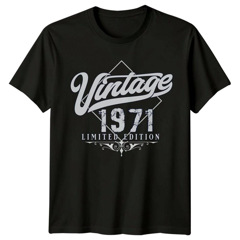Vintage 1971 Limited Edition Unisexs TShirt 55th Birthday Gift Retro
