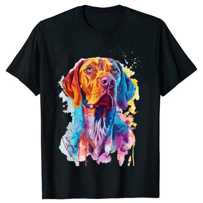 Funny Vizsla Lovers Pop Art Design Graphic Tshirts Men Womens Fashion Casual Tshirt 100 Cotton Loose Vizsla Dog T Shirt