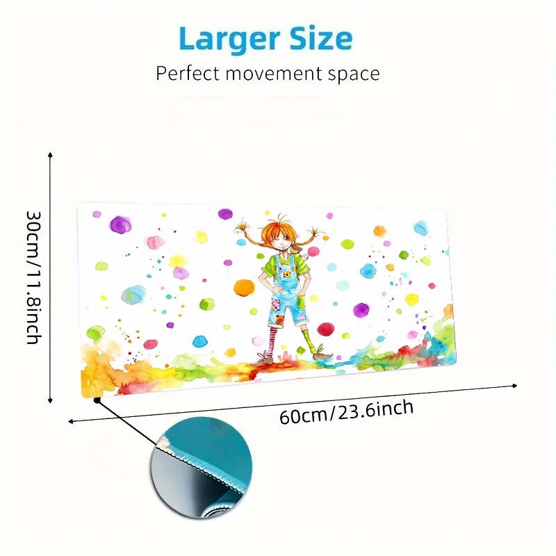 Colorful Dreamscape Large Size Mouse Pad Large Gaming Table Cushion Nonslip Laptop Tablet Big Mousepad Xxl Mat Mini Pc Playmat With Lock Edge