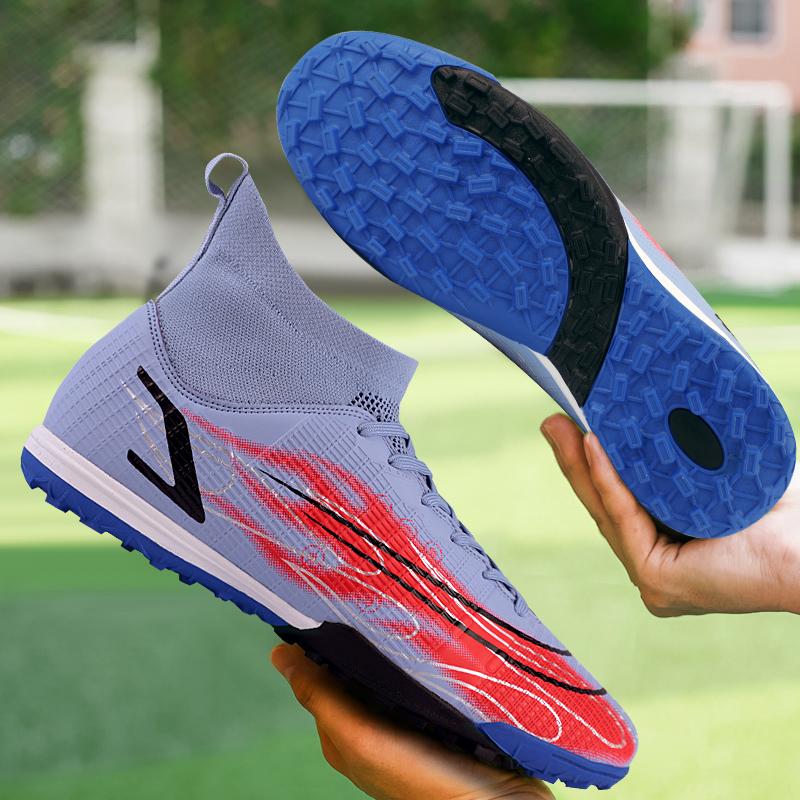 Goedkope Nieuwe Outdoor Unisex voetbalschoenen Volwassen paar Training  Voetbalschoenen Enkel Hoge kwaliteit Voetbalschoenen kopen — gratis  levering, eerlijke reviews met foto's — Joom