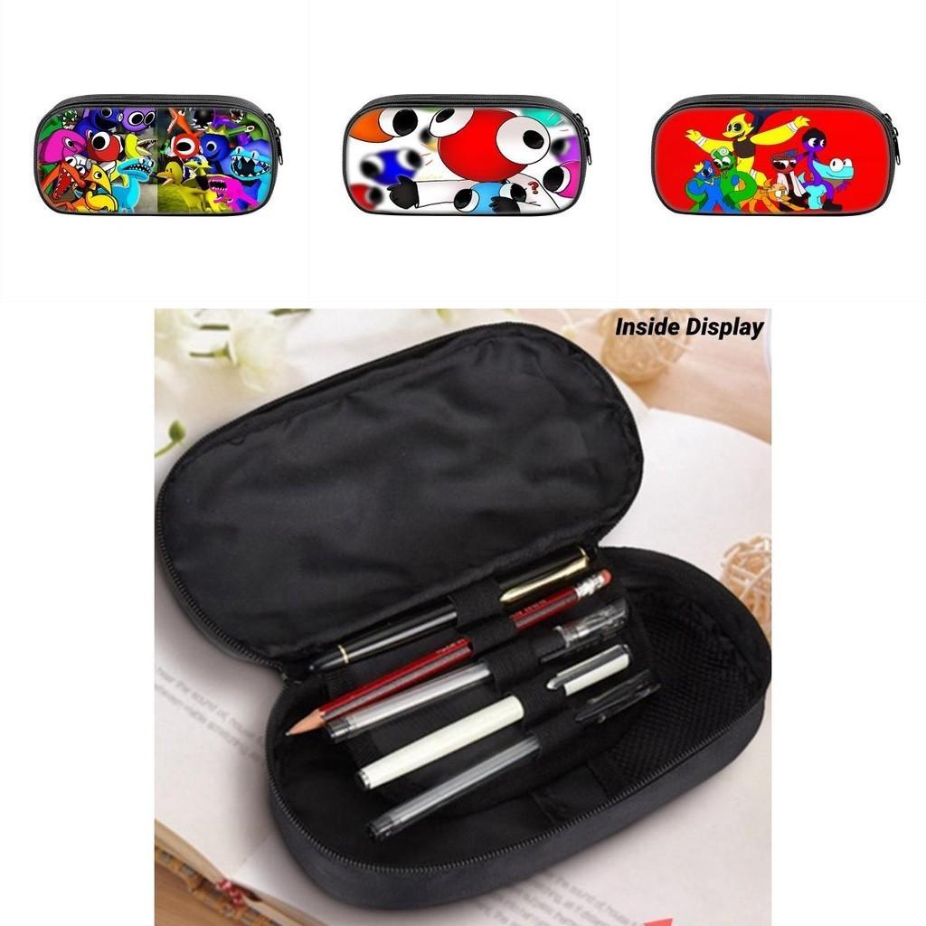 Rainbow Friends 2 Pencil Case Large Capacity Durable Nylon Material